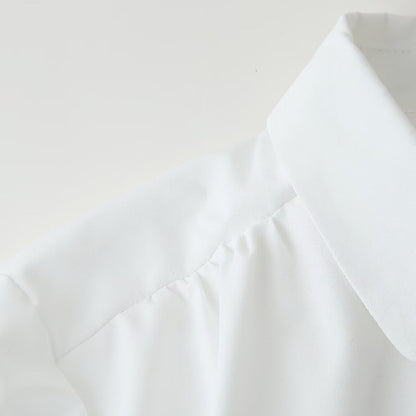 European And American Style French Style Design Sensitive Diligent Style Fashion Hollowed-out Flower Embroidered Shirt